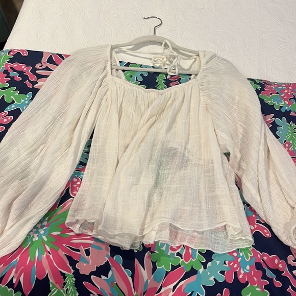 Free people open back blouse - Picture 2 of 3